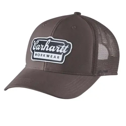 Carhartt_106738_Rugged_Flex_Twill_Mesh_Back_Script_Patch_Cap_1 Carhartt 106738 Rugged Flex Twill Mesh-Back Script Patch Cap